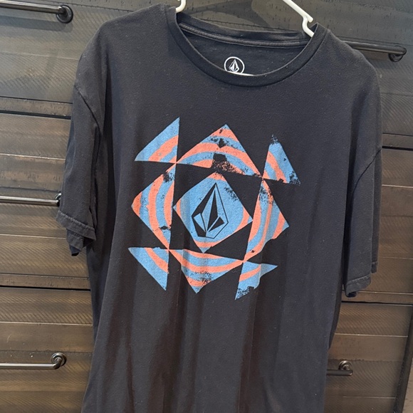 Volcom Other - Volcom Black Tee with Blue Graphic